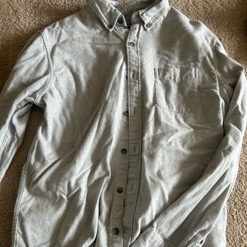 Lands end button down size large
